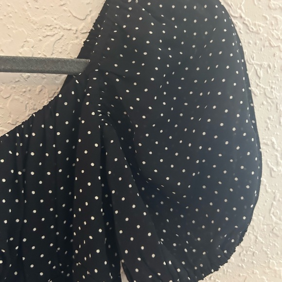 Black Polka Dot Women's Top - Reformation - Picture 5 of 8